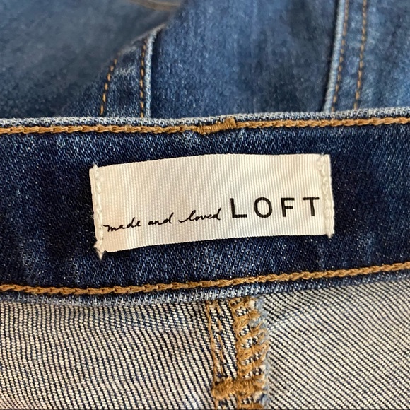 Loft high waist skinny distressed jeans women’s size 10 - Picture 2 of 4